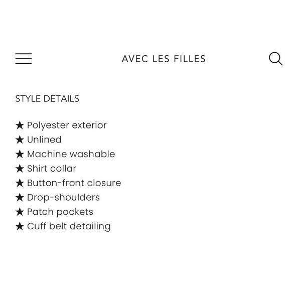 Avec Les Filles Corduroy Cropped Shacket Sz L Oversized Workwear Utility Jacket - Picture 9 of 12